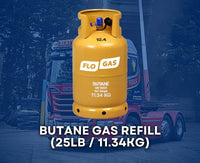 Butane Gas refill (25lb / 11.34kg)